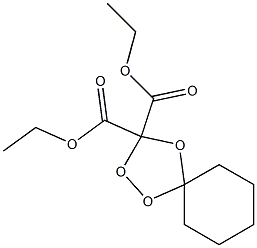 Spiro[cyclohexane-1,5'-[1,2,4]trioxolane]-3',3'-dicarboxylic acid diethyl ester 结构式