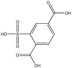 2-Sulfo-1,4-benzenedicarboxylic acid 结构式