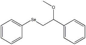 1-Phenyl-1-methoxy-2-(phenylseleno)ethane 结构式