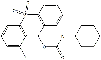 9-(Cyclohexylaminocarbonyloxy)methyl-9H-thioxanthene 10,10-dioxide 结构式