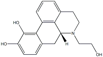 (6aR)-5,6,6a,7-Tetrahydro-6-(2-hydroxyethyl)-4H-dibenzo[de,g]quinoline-10,11-diol 结构式