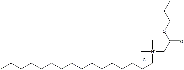 N,N-Dimethyl-N-(propoxycarbonylmethyl)hexadecylammonium chloride 结构式