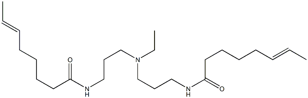 N,N'-[Ethyliminobis(3,1-propanediyl)]bis(6-octenamide) 结构式