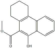 1,2,3,4-Tetrahydro-9-hydroxyphenanthrene-10-carboxylic acid methyl ester 结构式