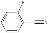 2-Cyano-1-fluoropyridinium 结构式