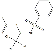 N-(1-Acetyloxy-2,2,2-trichloroethyl)benzenesulfonamide 结构式