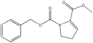 1-(Benzyloxycarbonyl)-2-pyrroline-2-carboxylic acid methyl ester 结构式