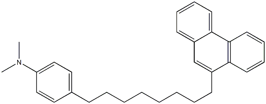 9-[8-[4-(Dimethylamino)phenyl]octyl]phenanthrene 结构式