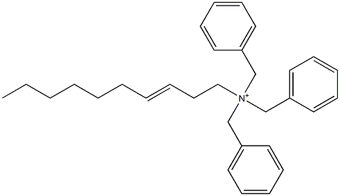 (3-Decenyl)tribenzylaminium 结构式