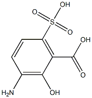 3-Amino-6-sulfosalicylic acid 结构式