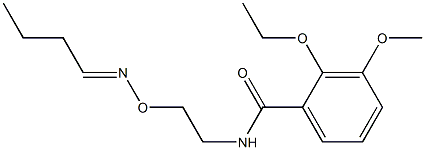 N-[2-(Butylideneaminooxy)ethyl]-2-ethoxy-3-methoxybenzamide 结构式