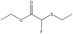 Fluoro(ethylthio)acetic acid ethyl ester 结构式