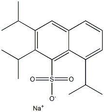 2,3,8-Triisopropyl-1-naphthalenesulfonic acid sodium salt 结构式