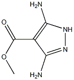 5-Amino-3-amino-1H-pyrazole-4-carboxylic acid methyl ester 结构式