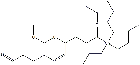 (5Z,10S)-7-(Methoxymethoxy)-10-(tributylstannyl)-5,10,11-tridecatrienal 结构式