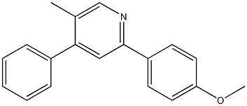 2-(4-Methoxyphenyl)-4-phenyl-5-methylpyridine 结构式