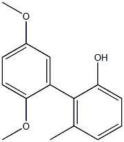 2',5'-Dimethoxy-6-methyl-1,1'-biphenyl-2-ol 结构式