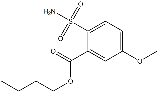 5-Methoxy-2-sulfamoylbenzoic acid butyl ester 结构式