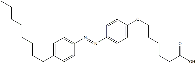 4-(5-Carboxypentyloxy)-4'-octylazobenzene 结构式