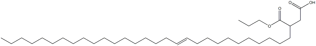 3-(11-Nonacosenyl)succinic acid 1-hydrogen 4-propyl ester 结构式