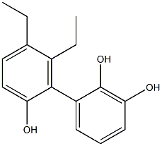 5',6'-Diethyl-1,1'-biphenyl-2,2',3-triol 结构式