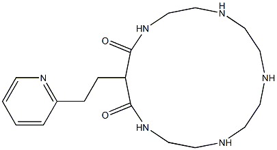 15-[2-(2-Pyridyl)ethyl]-1,4,7,10,13-pentaazacyclohexadecane-14,16-dione 结构式