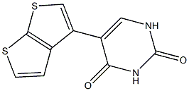 5-[Thieno[2,3-b]thiophen-3-yl]uracil 结构式