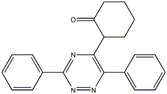 3,6-Diphenyl-5-(1-oxocyclohexan-2-yl)-1,2,4-triazine 结构式