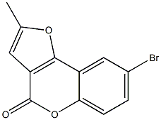8-Bromo-2-methyl-4H-furo[3,2-c][1]benzopyran-4-one 结构式