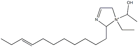 1-Ethyl-1-(1-hydroxyethyl)-2-(8-undecenyl)-3-imidazoline-1-ium 结构式