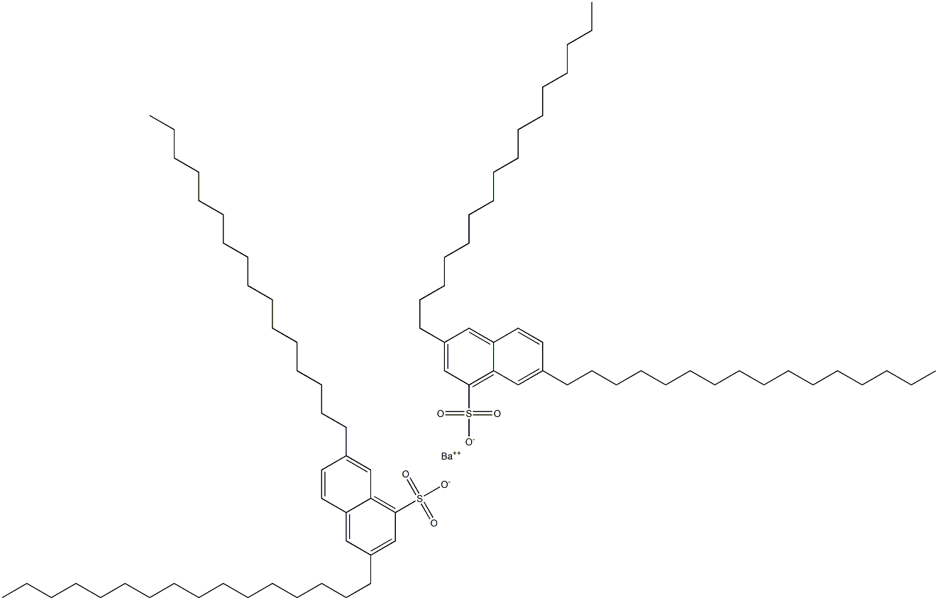 Bis(3,7-dihexadecyl-1-naphthalenesulfonic acid)barium salt 结构式