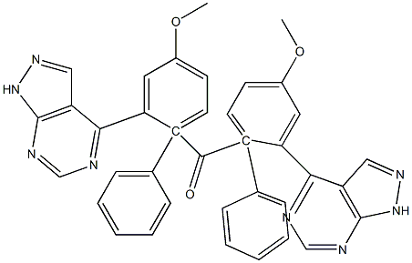 1-Phenyl-1H-pyrazolo[3,4-d]pyrimidin-4-yl(4-methoxyphenyl) ketone 结构式