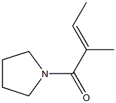 (E)-1-Pyrrolizino-2-methyl-2-butene-1-one 结构式