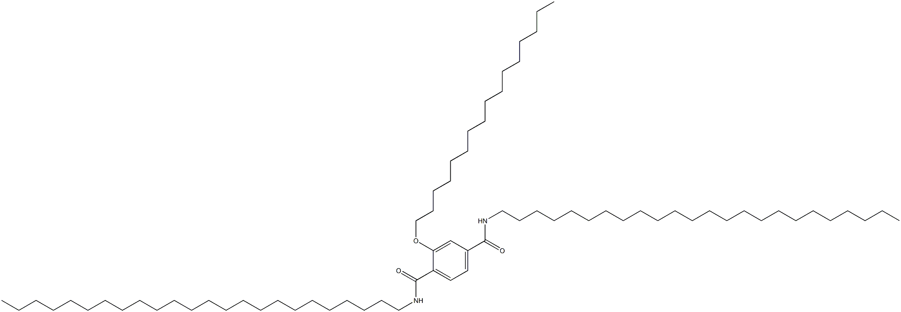 2-(Hexadecyloxy)-N,N'-ditetracosylterephthalamide 结构式