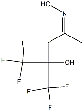 5,5,5-Trifluoro-4-(trifluoromethyl)-4-hydroxy-2-pentanone oxime 结构式
