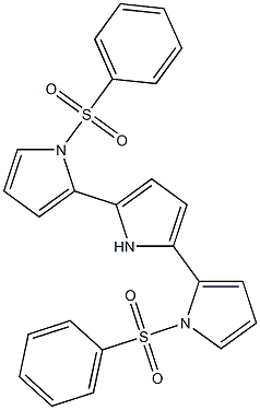 2,5-Bis(1-phenylsulfonyl-1H-pyrrol-2-yl)-1H-pyrrole 结构式
