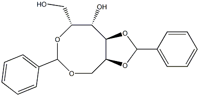 2-O,6-O:4-O,5-O-Dibenzylidene-L-glucitol 结构式