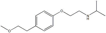 2-[4-(2-Methoxyethyl)phenoxy]ethylisopropylamine 结构式