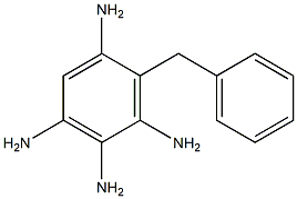 6-Phenylmethyl-1,2,3,5-benzenetetraamine 结构式