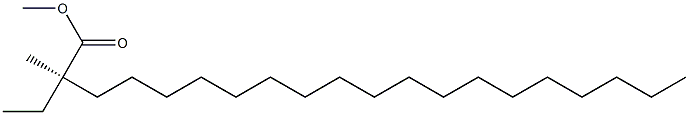 [R,(+)]-2-Ethyl-2-methylicosanoic acid methyl ester 结构式
