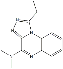 4-Dimethylamino-1-ethyl[1,2,4]triazolo[4,3-a]quinoxaline 结构式