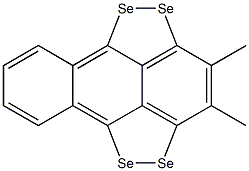 1,9:4,10-Di(1,2-diselenaethane-1,2-diyl)-2,3-dimethylanthracene 结构式