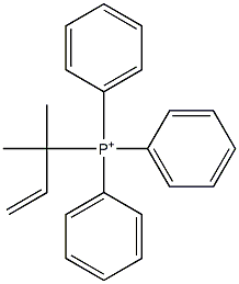 Triphenyl(1,1-dimethyl-2-propenyl)phosphonium 结构式