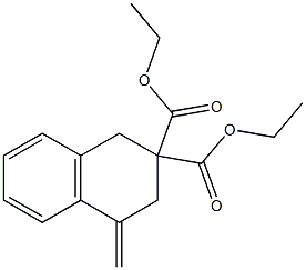 4-Methylenetetralin-2,2-dicarboxylic acid diethyl ester 结构式