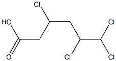 3,5,6,6-Tetrachlorocaproic acid 结构式