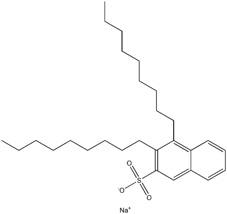 3,4-Dinonyl-2-naphthalenesulfonic acid sodium salt 结构式