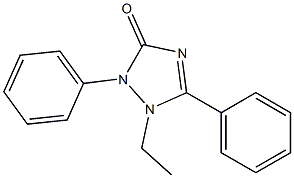 1-Ethyl-2,5-diphenyl-1,2-dihydro-3H-1,2,4-triazol-3-one 结构式