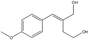 2-[(E)-(4-Methoxyphenyl)methylene]butane-1,4-diol 结构式