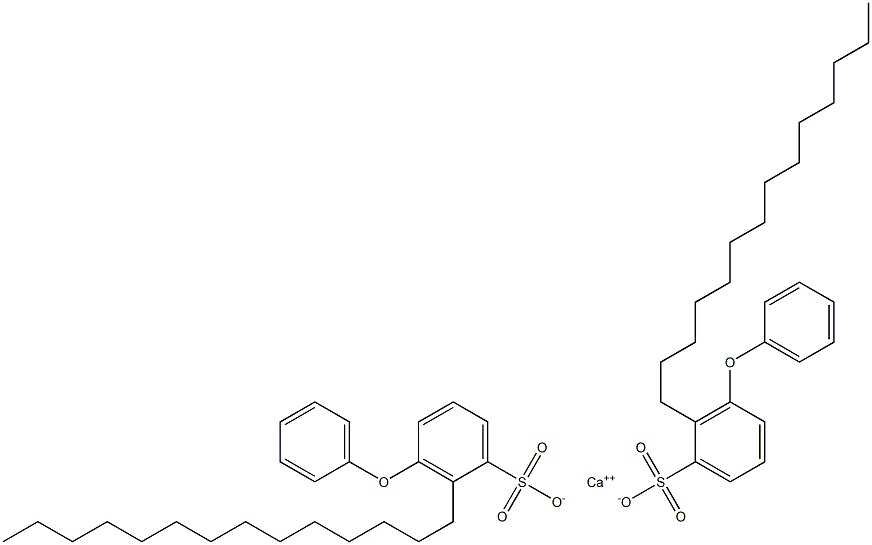 Bis(3-phenoxy-2-tetradecylbenzenesulfonic acid)calcium salt 结构式