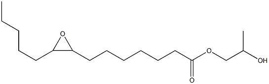 8,9-Epoxytetradecanoic acid 2-hydroxypropyl ester 结构式